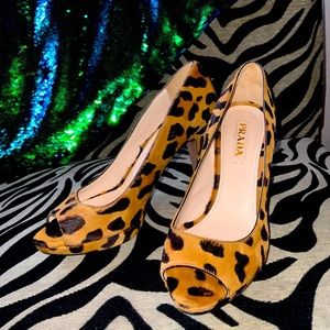 Leopard Print Prada Pumps